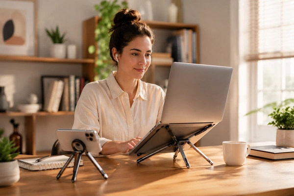 Best laptop stand for ergonomic remote work setup – adjustable and foldable