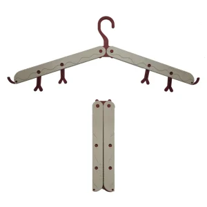 Foldable Clothes Hanger for travel, camping, hotels, and home laundry with a compact non-slip space-saving design.