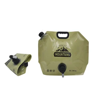 Foldable Water Bag for camping, hiking, emergency water storage, and outdoor travel with a reusable collapsible design.
