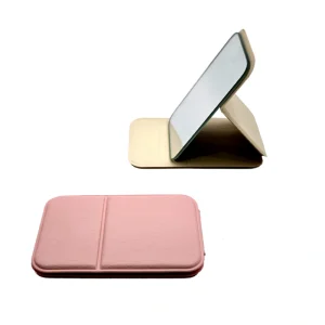 Foldable compact mirror with sleek folding design and HD reflective surface