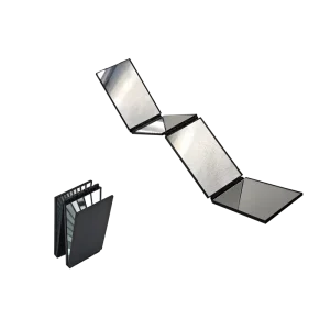a 4-way folding mirror