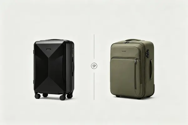 a comparison between hard shell luggage and soft shell luggage