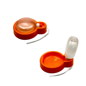 a red portable pet water dispenser