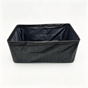 Fabric Foldable Storage Box – Clothes Organizer with Steel Frame, Collapsible Laundry Hamper for Wardrobe